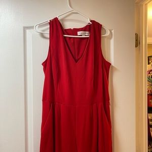 NEW High Waisted Wide Leg Red Jumpsuit
